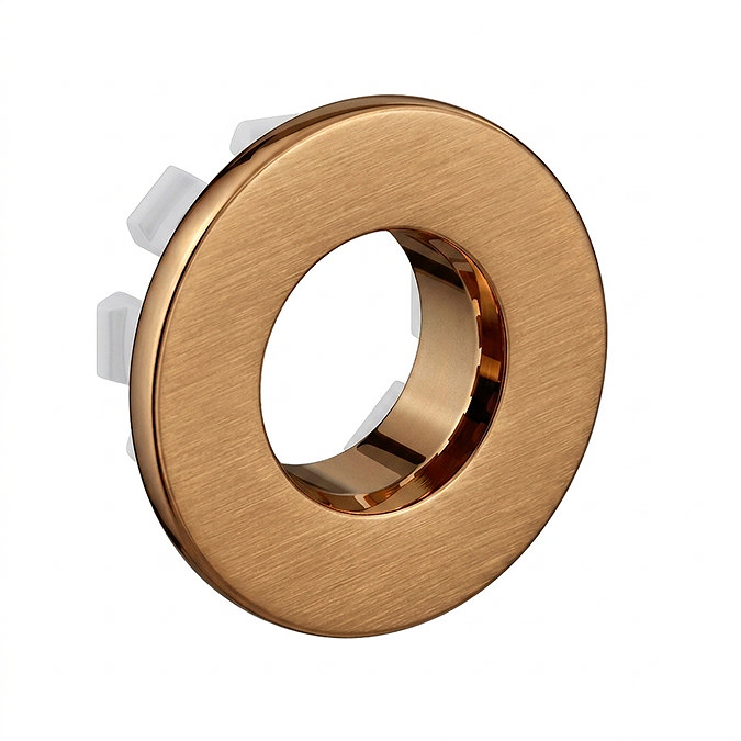 Arezzo Brushed Bronze Basin Overflow Cover Insert Hole Trim