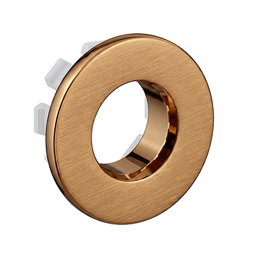 Arezzo Brushed Bronze Basin Overflow Cover Insert Hole Trim  Profile Large Image