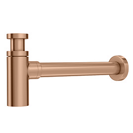 Arezzo Round Modern Basin Bottle Trap - Brushed Bronze
