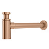Arezzo Round Modern Basin Bottle Trap - Brushed Bronze