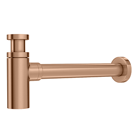 Arezzo Round Modern Basin Bottle Trap - Brushed Bronze
