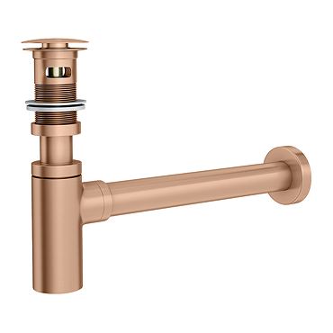 Arezzo Brushed Bronze Round Click Clack Basin Waste & Bottle Trap Pack