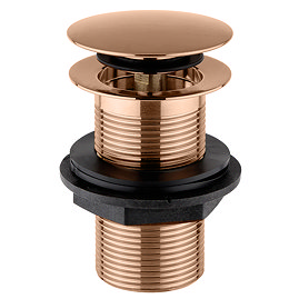 Arezzo Unslotted Click Clack Basin Waste - Brushed Bronze