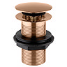 Arezzo Unslotted Click Clack Basin Waste - Brushed Bronze