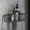 Arezzo Brushed Gunmetal Grey 300mm Wire Shower Basket