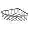 Arezzo Brushed Gunmetal Grey Wire Wall Mounted Corner Shower Basket