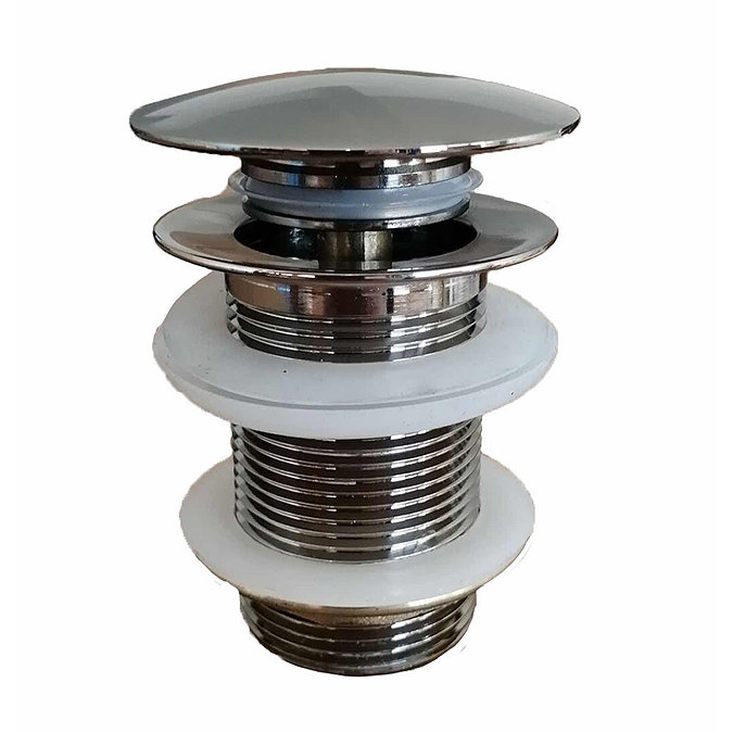 Arezzo Brushed Nickel 360mm Round Stainless Steel Counter Top Basin + Waste Feature Large Image