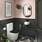 Arezzo BTW Close Coupled Toilet with Matt Black Soft Close Seat