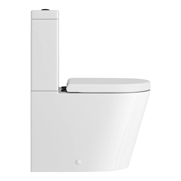 Arezzo BTW Close Coupled Toilet with Soft Close Seat (Matt Black Flush + Hinges)