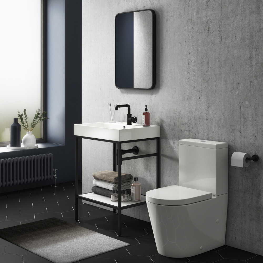 Arezzo BTW Close Coupled Toilet with Soft Close Top Fixing Seat