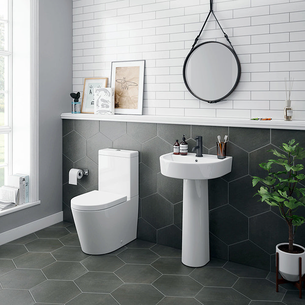 Arezzo BTW Close Coupled Toilet + Soft-Close Seat  Feature Large Image