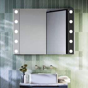 Arezzo Bulb 800 x 600mm LED Illuminated Mirror with Motion Sensor and Anti-Fog