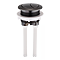 Arezzo Button Gunmetal Grey Cistern Flush Button - 38mm Hole