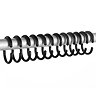 Arezzo C-Type Shower Curtain Rings (Pack of 12) Matt Black Large Image