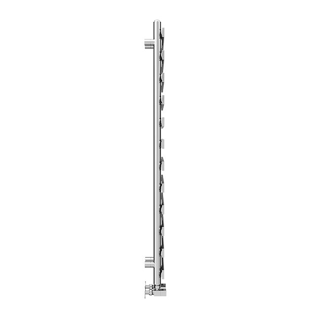 Arezzo Chrome 1200 x 500mm 12 Bars Designer Heated Towel Rail  Standard Large Image