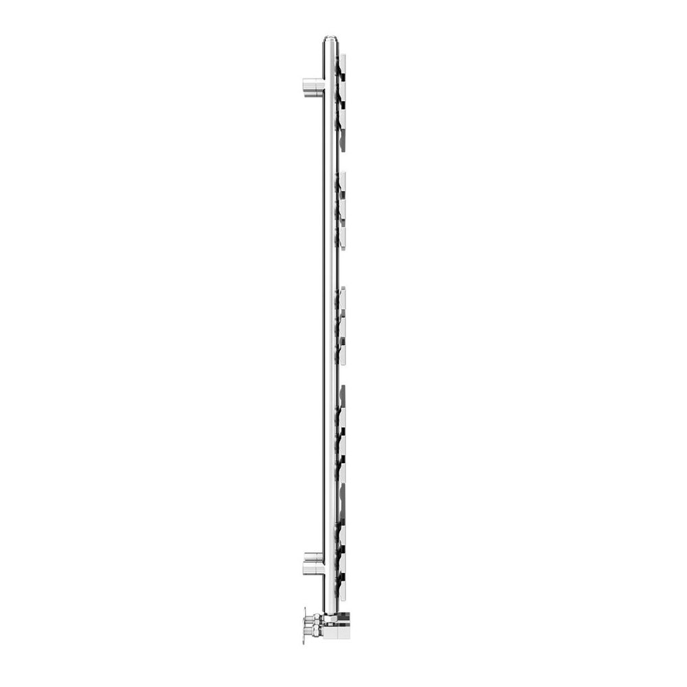 Arezzo Chrome 1200 x 500mm 15 bars Designer Heated Towel Rail ...