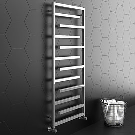 Arezzo Chrome 1380 x 600mm Designer Towel Rail