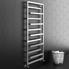 Arezzo Chrome 1380 x 600mm Designer Towel Rail