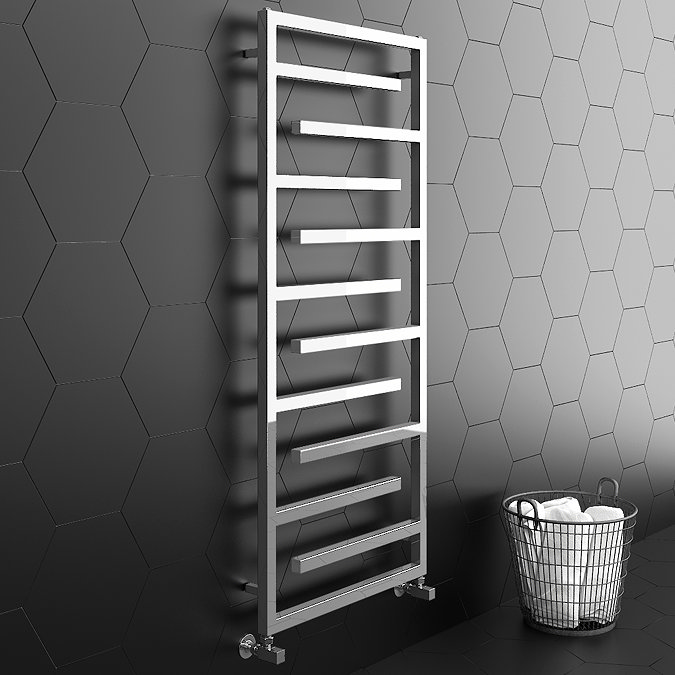 Arezzo Chrome 1380 x 600mm Designer Towel Rail