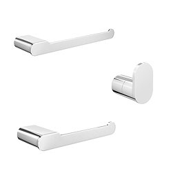 Arezzo Chrome 3-Piece Bathroom Accessory Pack