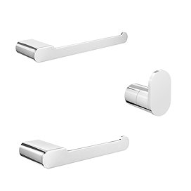 Arezzo Chrome 3-Piece Bathroom Accessory Pack