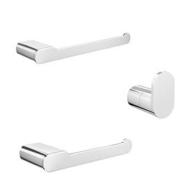 Arezzo Chrome 3-Piece Bathroom Accessory Pack