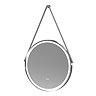 Arezzo Chrome 600mm Round LED Illuminated Anti-Fog Bathroom Mirror  Profile Large Image