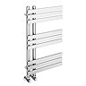 Arezzo Chrome 800 x 500mm 9 Bars Designer Heated Towel Rail