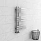 Arezzo Chrome 800 x 500mm 9 Bars Designer Heated Towel Rail  Profile Large Image