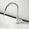 Arezzo Chrome Industrial Style 1-Touch Kitchen Mixer Tap Large Image
