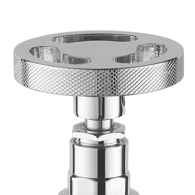 Arezzo Chrome Industrial Style Angled Radiator Valves  Feature Large Image