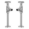 Arezzo Chrome Industrial Style Angled Radiator Valves