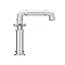 Arezzo Chrome Industrial Style Bath Filler  Standard Large Image