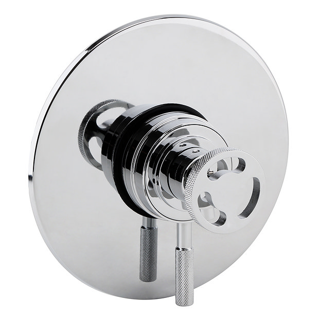 Arezzo Chrome Industrial Style Concealed Dual Shower Valve
