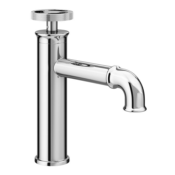 Arezzo Chrome Industrial Style Mono Basin Mixer Tap Without Waste Large Image