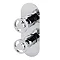 Arezzo Chrome Industrial Style Shower System with Concealed Valve + Ceiling Mounted Head Profile La