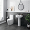 Arezzo Chrome Modern Free Standing Bathroom Suite