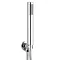 Arezzo Chrome Push-Button Shower with Handset + Rainfall Shower Head additional Large Image
