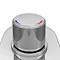 Arezzo Chrome Push-Button Shower with Handset + Rainfall Shower Head additional Large Image