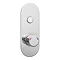 Arezzo Chrome Push-Button Shower with Rainfall Shower Head