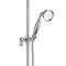 Arezzo Chrome Rigid Riser Kit with Shower Head, Handshower & Diverter  Feature Large Image