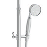 Arezzo Chrome Rigid Riser Kit with Shower Head, Handshower & Diverter