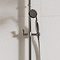 Arezzo Chrome Rigid Riser Kit with Shower Head, Handshower & Diverter
