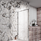 Arezzo Chrome Rigid Riser Kit with Shower Head, Handshower & Diverter