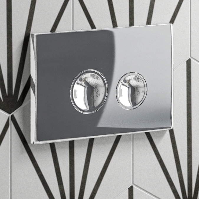 Arezzo Chrome Round Button Flush Plate