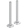 Arezzo Chrome Round Corner Angled Radiator Valve with Pipe Kit  Feature Large Image
