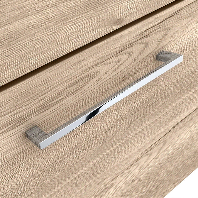 Arezzo Chrome & Rustic Oak Complete Bathroom Suite