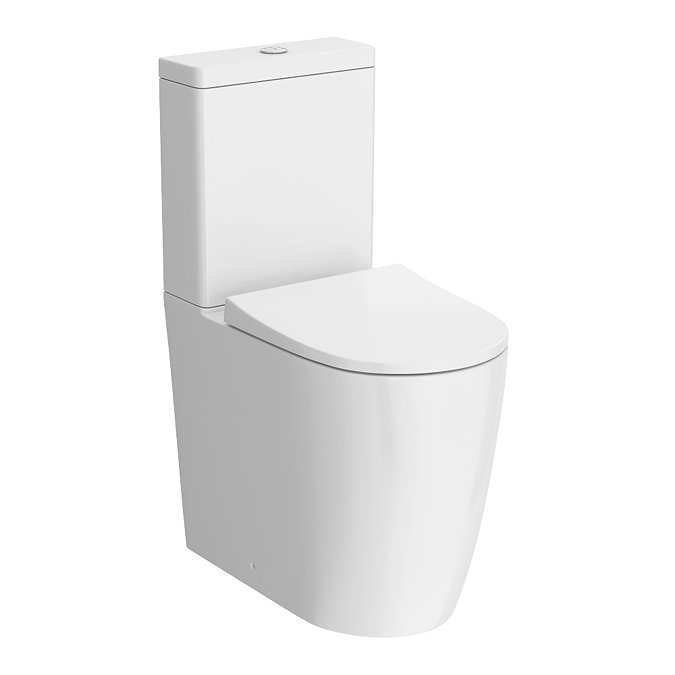Arezzo Compact BTW Comfort Height Close Coupled Toilet with Soft‑Close Seat