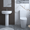 Arezzo Compact BTW Close Coupled Toilet + Soft Close Seat