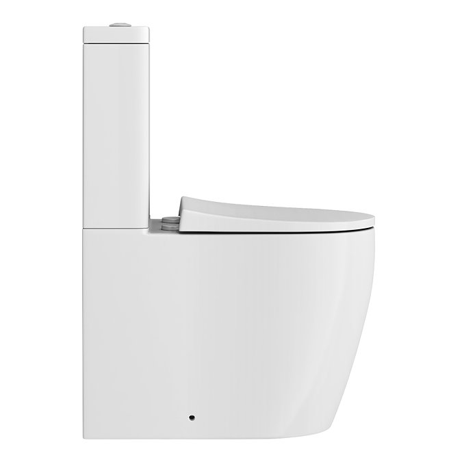 Arezzo Compact BTW Close Coupled Toilet + Soft Close Seat